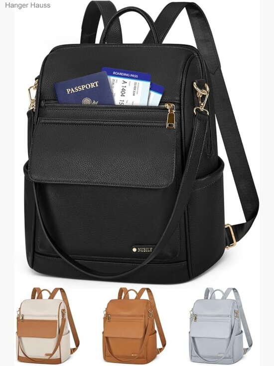 Leather Anti-Theft Mini Backpack Purse Convertible Travel Bag main image 6